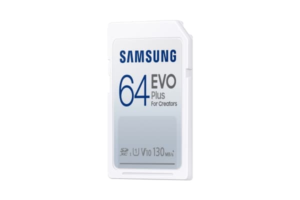 Samsung EVO Plus MB-SC64K - Flashminnekort - 64 GB - Video Class V10 / UHS-I U1 / Class10 - SDXC UHS-I