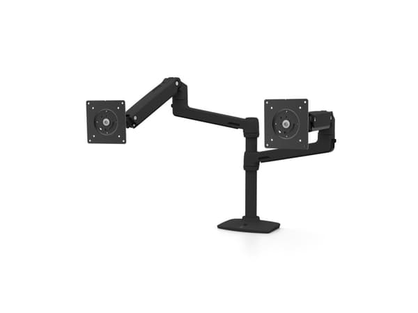 Ergotron LX - Monteringssats (2 armar, bas, 2 polkragar, 2 förlängningar, 13-tums pelare, C-klämma med låg profil för övre montering 18-25 mm) - dubb