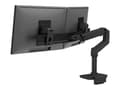 Miniatyrbilde 1 av 2: Ergotron LX - Monteringssett (leddarm, skrivebordsklemmemontering, 2 svingtapper, stang, dobbeltdisplaybue, monteringsmaskinvare) - for 2 LCD-skjerme