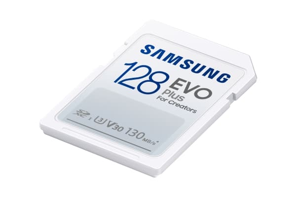 Samsung EVO Plus MB-SC128K - Flashminnekort - 128 GB - Video Class V30 / UHS-I U3 / Class10 - SDXC UHS-I