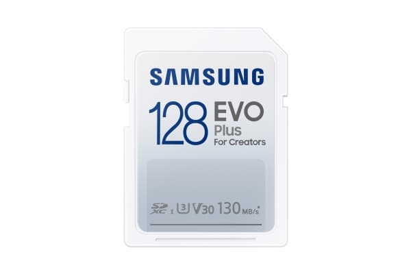 Samsung EVO Plus MB-SC128K - Flashminnekort - 128 GB - Video Class V30 / UHS-I U3 / Class10 - SDXC UHS-I