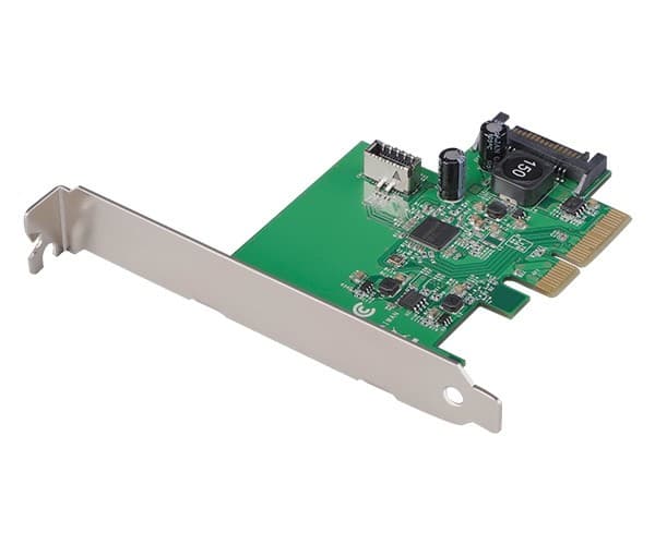 Akasa USB-adapter AKASA nettverkskort USB 3.2 HOST-kort, 10 Gbps USB 3.2 Gen 2, internt, 20-pinners, PCIe