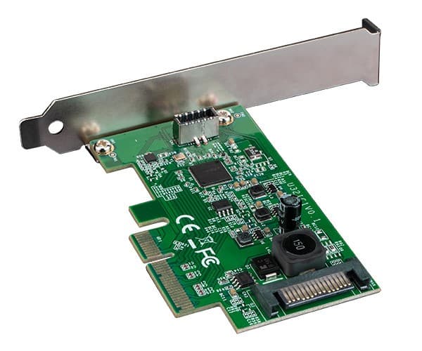 Akasa AK-PCCU3-08, USB Type-C, PCIe, Låg profil, PCIe 3.0, SATA 15-pin, PC