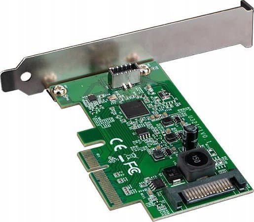 Akasa AK-PCCU3-08, USB Type-C, PCIe, Låg profil, PCIe 3.0, SATA 15-pin, PC