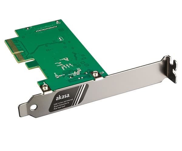 Akasa AK-PCCU3-08, USB Type-C, PCIe, Låg profil, PCIe 3.0, SATA 15-pin, PC