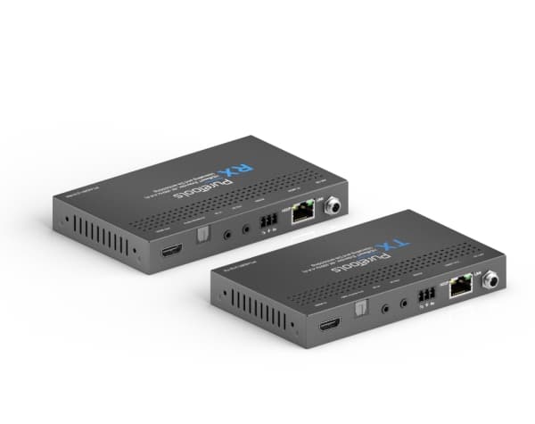 PureTools PT-HDBT-210, 3840 x 2160 pikseliä, AV-lähetin ja -vastaanotin, 70 m, Langallinen, Musta, HDCP