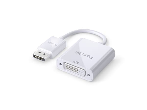 PureLink IS110, Displayport, DVI-D, Hankjønn, Hvit, 0,1 m, CE, ROHS, REACH, WEEE, VW-1 Hvit