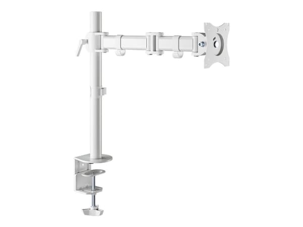 Neomounts NM-D135 - Monteringssett - full bevegelse - for LCD-skjerm - hvit - skjermstørrelse: 10"-30" - klemmemonterbar, malje, skrivebordsmonterbar