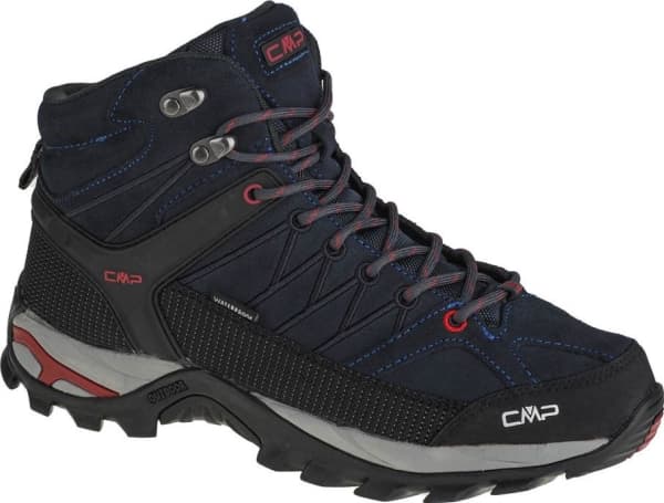 Miesten CMP Rigel Mid Trekking Shoe Wp Asphalt/Syrah trekkingkenkä r. 46 (3Q12947-62BN)