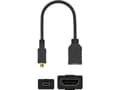 Miniatyrbilde 3 av 5: Goobay 58683, micro-HDMI, HDMI, Hankjønn, Sort, Hankjønn, Hankjønn