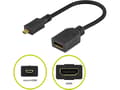 Miniatyrbilde 4 av 5: Goobay 58683, micro-HDMI, HDMI, Hankjønn, Sort, Hankjønn, Hankjønn
