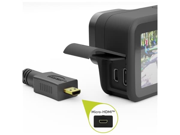 Goobay 58683, micro-HDMI, HDMI, Hankjønn, Sort, Hankjønn, Hankjønn