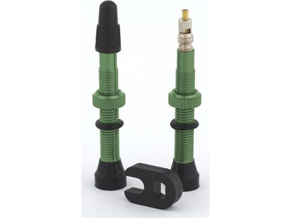 Trezado Trezado valves for tubeless systems green - 2 pieces 48mm universal