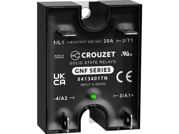 Crouzet Halvlederrelæ 84134017N 25 A Koblingsspænding (max.): 280 V/AC Speciel nulpassage 1 stk