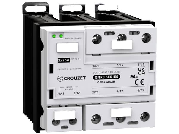 Crouzet Halvlederrelæ GNR25DCZH 25 A Koblingsspænding (max.): 660 V/AC Speciel nulpassage 1 stk