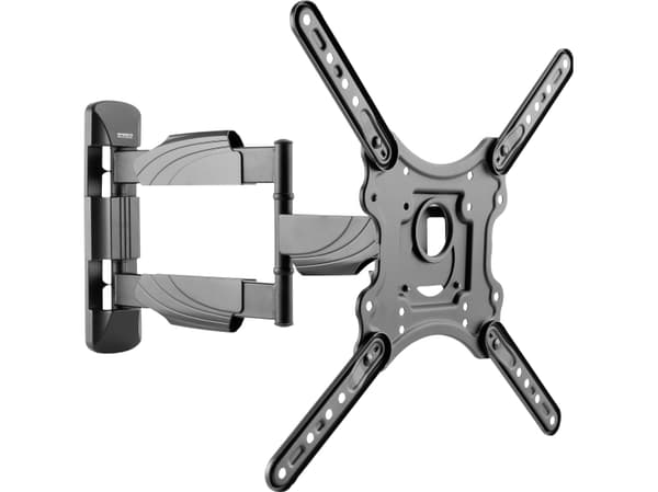 SpeaKa Professional SP-9451340, 75 x 75 mm, 400 x 400 mm, -8 - 5°, -90 - 90°, 5°, Sort