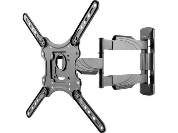SpeaKa Professional SP-9451340, 75 x 75 mm, 400 x 400 mm, -8 - 5°, -90 - 90°, 5°, Sort