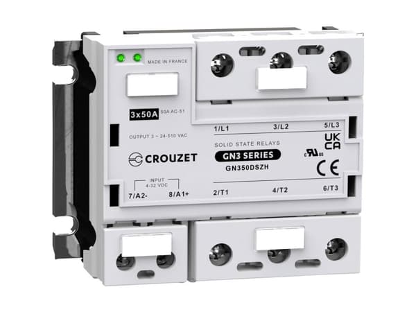 Crouzet Halvlederrelæ GN350DSZH 50 A Koblingsspænding (max.): 510 V/AC Speciel nulpassage 1 stk