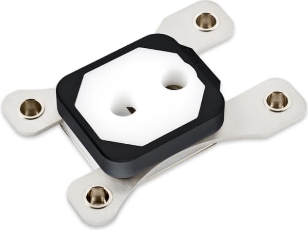 Aqua Computer kryos NEXT, Vattenblock, Gjuten aluminium, Silver, Metallisk, Transparent, Uttag AM4, AM5-sockel, 1/4", CPU