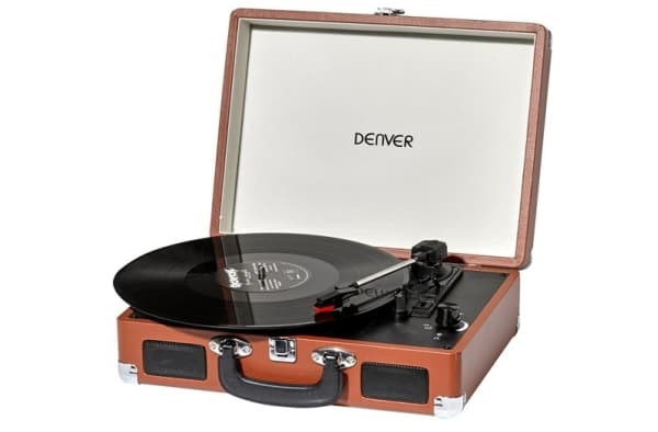 DENVER VPL-120 - Skivspelare med digital inspelare - brun
