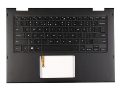 Dell - Ersättningstangentbord för bärbar dator - bakgrundsbelyst - QWERTY - internationell engelska - för Latitude 3390 2-in-1