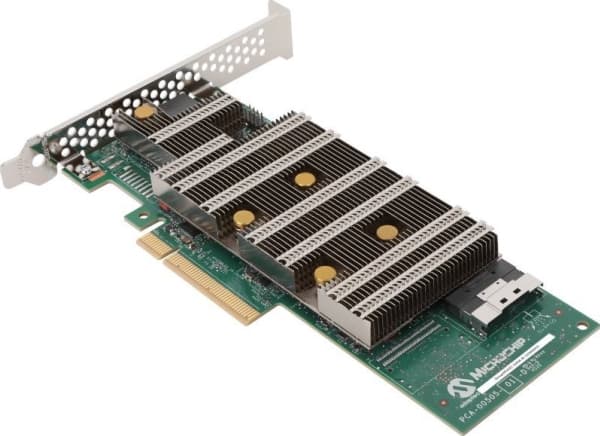 Microchip Technology SmartRAID 3254-8i, SAS-4, Serial ATA III, PCI Express x8, 0, 1, 5, 6, 10, 50, 60, 24 Gbit/s, 4096 MB, DDR4