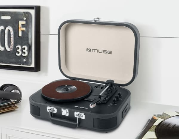 Muse MT-201 DG, Sort, 33,45,78 RPM, 10 m, 3,5 mm, 5 W, 100 - 240 V