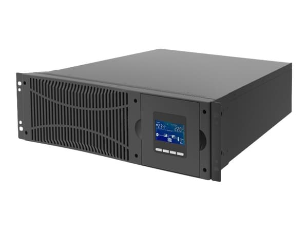 DIGITUS DN-170107 - UPS (rackmonterbar/ekstern) - AC 120-276 V - 10000 watt - 10000 VA - uten batteri - RS-232, USB, parallell - 2U