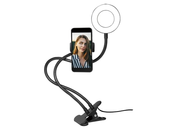 LogiLink AA0150, LED, 17,8 cm (7"), 1,8 m, svart, USB, 10 W