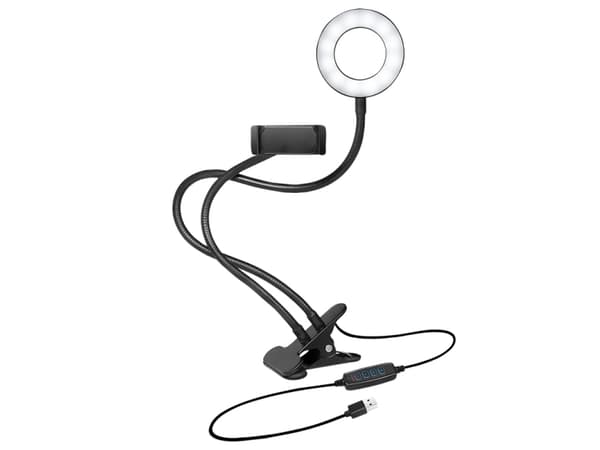 LogiLink AA0150, LED, 17,8 cm (7"), 1,8 m, svart, USB, 10 W