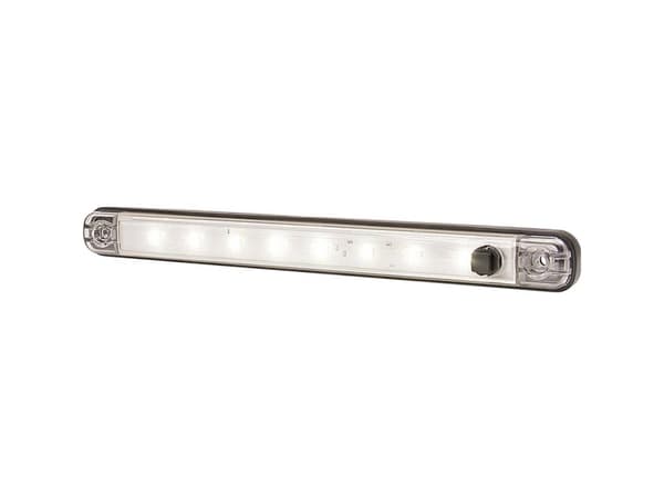WAS LED-kabinelys 728 SWITCH LW10 LED (RGB) 12 V (B x H x T) 238 x 25 x 10.4 mm Kontakt