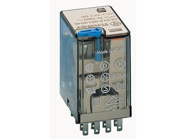 Finder 55.34.9.110.5090 Stikrelæ 110 V/DC 7 A 4 x omskifter 1 stk