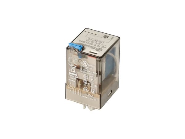 Finder 60.12.9.024.5040 Stikrelæ 24 V/DC 10 A 2 x omskifter 1 stk
