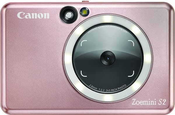 Canon Zoemini S2 - Digitalkamera - kompakt med omedelbar fotoskrivare - 8.0 MP - NFC, Bluetooth - guldrosa