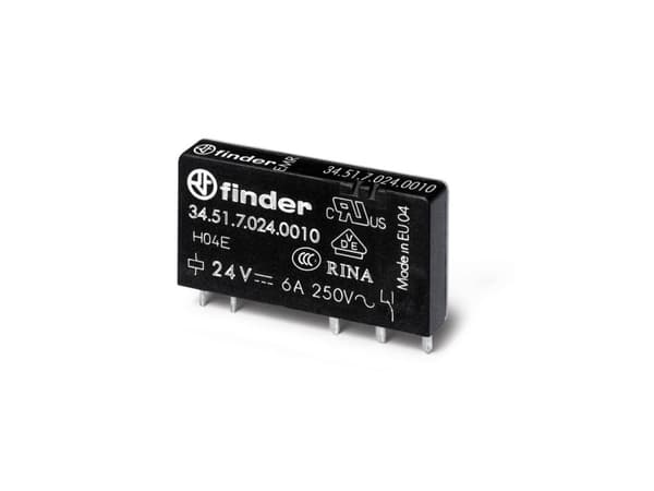 Finder 34.51.7.012.0310 Printrelæ 12 V/DC 6 A 1 x sluttekontakt 1 stk