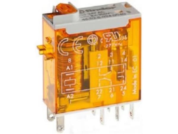 Finder 46.52.8.012.0040 Stikrelæ 12 V/AC 8 A 2 x omskifter 1 stk