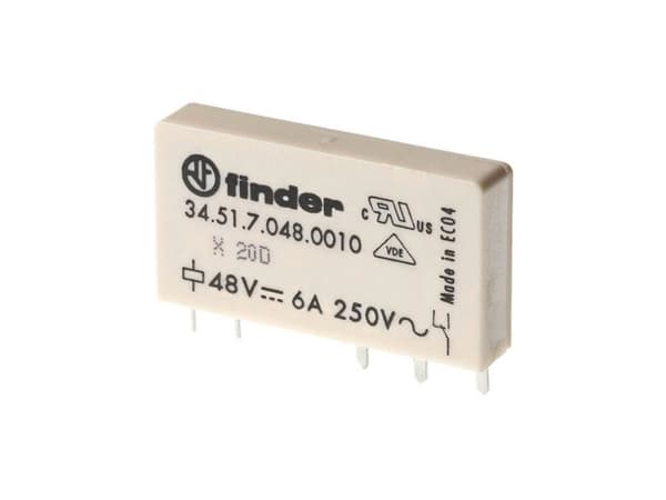 Finder 34.51.7.005.0000 Tulostusrele 5 V/DC 6 A 1 x vaihtokosketin 20 kpl