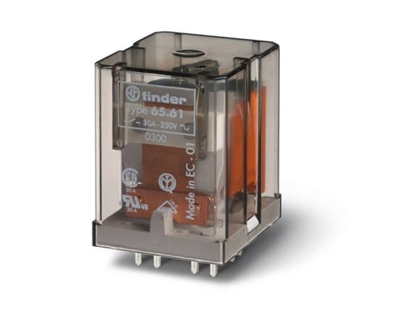 Finder 65.61.9.012.4300 Printrelæ 12 V/DC 30 A 1 x sluttekontakt 1 stk