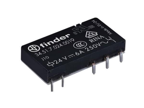 Finder 34.51.7.012.0019 Printrelæ 12 V/DC 6 A 1 x skiftekontakt 1 stk