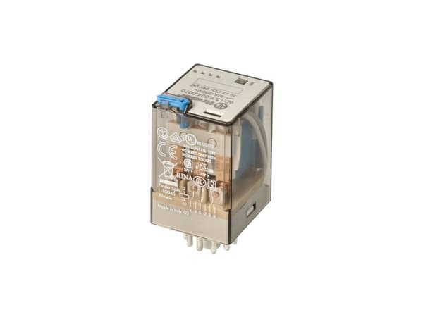 Finder 60.13.9.012.0070 Stikrelæ 12 V/DC 10 A 3 x omskifter 10 stk