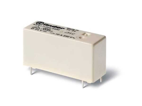 Finder 43.41.7.012.5001 Piirilevyrele 12 V/DC 10 A 1 x vaihtokoskettimen 20 kpl