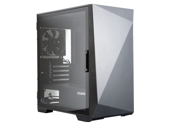 Zalman Z1 ICEBERG BLACK, Mini Tower, PC, Musta, mikro ATX, Mini-ITX, Muovi, Terästä, Karkaistu lasi, 16 cm