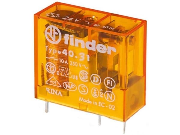 Finder 40.31.8.110.0001 Printrelæ 110 V/AC 10 A 1 x skiftekontakt 1 stk