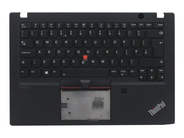 Lite-On - Ersättningstangentbord för bärbar dator - bakgrundsbelyst - brittisk - svart - med övre skydd - för ThinkPad T14s Gen 1 20T0, 20T1