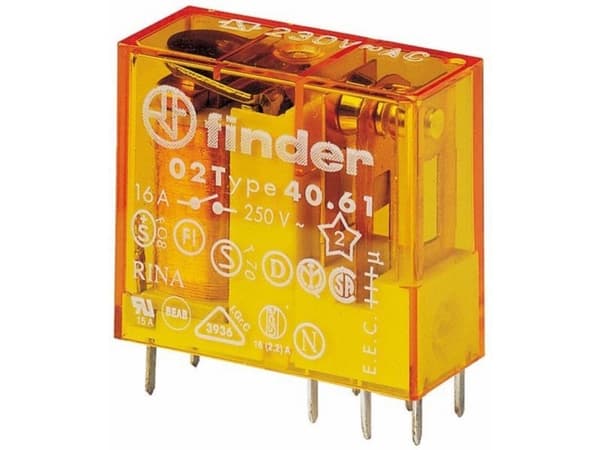 Finder 40.61.8.230.4001 Printrelæ 230 V/AC 16 A 1 x skiftekontakt 1 stk