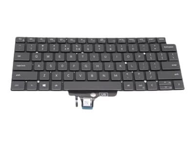 Dell - Ersättningstangentbord för bärbar dator - bakgrundsbelyst - QWERTY - internationell engelska - rekonditionerad - för Latitude 7320 2-in-1