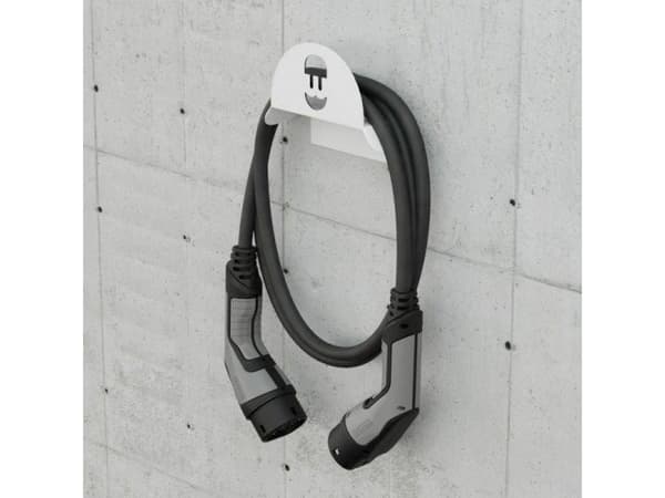 Wallbox - Kabelholder for charging cable - hvit