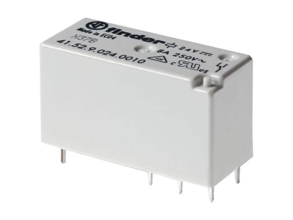 Finder 41.52.9.110.0010 Printrelæ 110 V/DC 8 A 2 x omskifter 1 stk