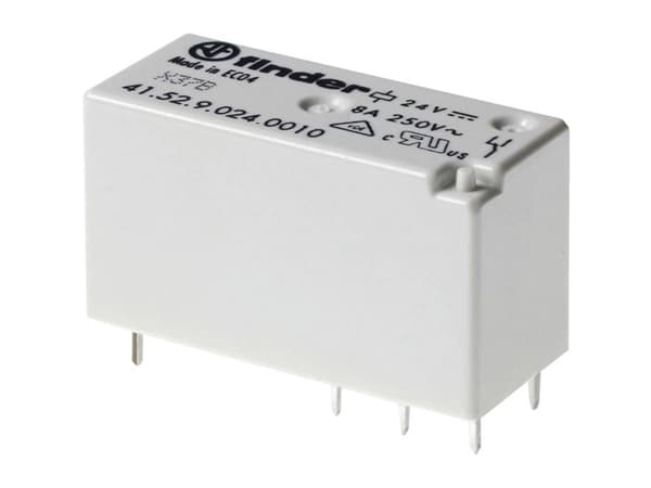 Finder 41.52.9.024.5000 Tryckrelä 24 V/DC 8 A 2 x växel 20 st