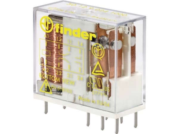 Finder 50.12.9.005.1000 Printrelæ 5 V/DC 8 A 2 x omskifter 1 stk